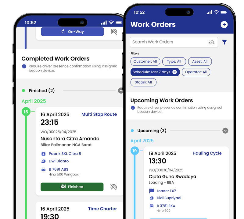 Logistics Digital Work Orders and Driver App